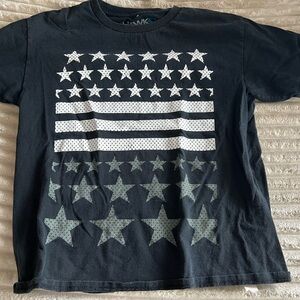 Tony Hawk boys Large Black and White Star Tee shirt